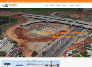 Daksh Kanya Infra website design by Lahari Technologies