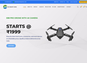 JVS Smart Zone website design by Lahari Technologies
